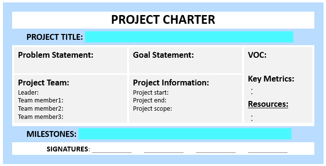 Project Charter Template Example